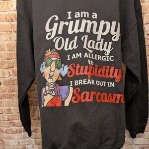 Grumpy Old Lady Sweatshirt Size Medium